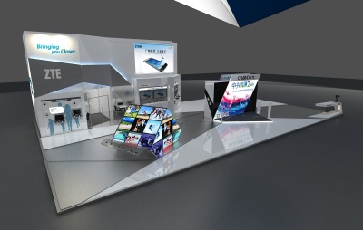 ZTE中興通訊通信展臺(tái)設(shè)計(jì)與舞臺(tái)搭建全攻略